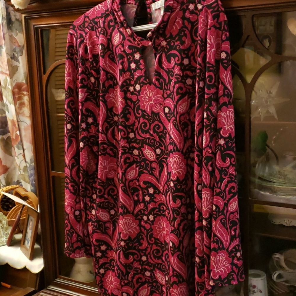 Hot pink blouse